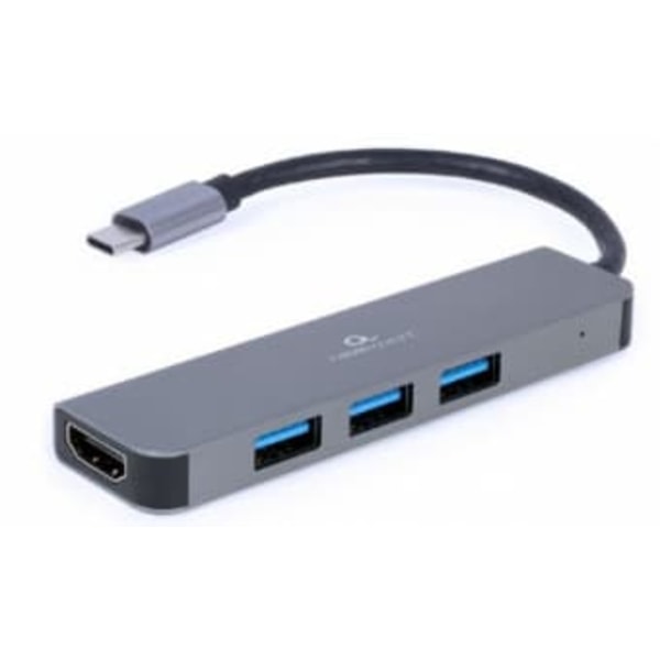 Gembird A-CM-COMBO2-01 USB Type-C 2-in-1 multi-port adapter (Hub + HDMI)