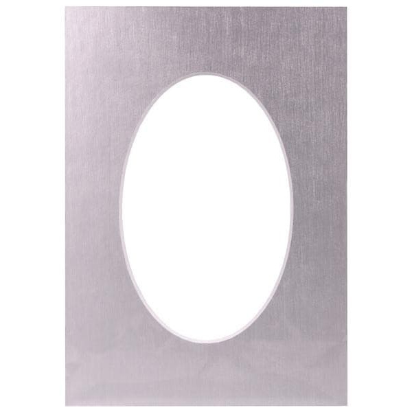 Passepartout 30x40, platinum oval