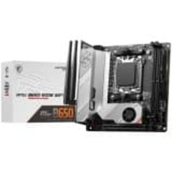 MSI | MPG B650I EDGE WIFI | Processor family AMD | Processor socket AM5 | DDR5 DIMM | Memory slots 2 | Supported hard disk drive interfaces SATA, M.2