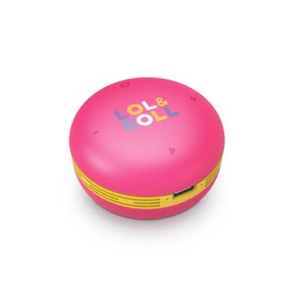 Energy Sistem Lol&Roll Pop Kids Speaker Pink | Energy Sistem | Speaker | Lol&Roll Pop Kids | 5 W | Bluetooth | Pink | Portable | Wireless connection Lyserød