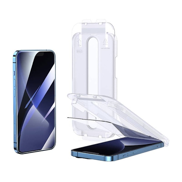 Joyroom iPhone 14 Plus Easy Fit Full Screen Tempred Glass 9H with Mounting Rack Transparent (JR-DH11)