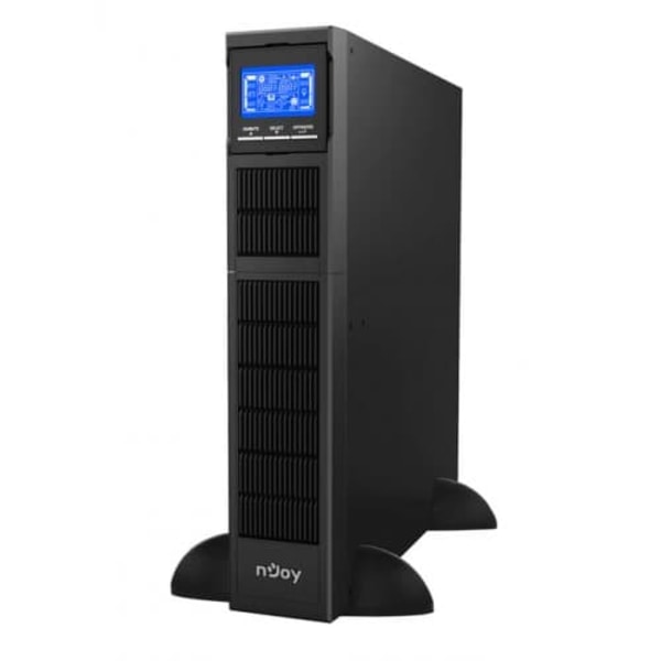 UPS Njoy "Balder 2000", Online, Tower/rack, 2000 W, AVR, IEC x 8, display LCD, back-up 11 - 20 min. "UPCMCOP120HBAAZ01B" (timbru verde 11 lei) Sort