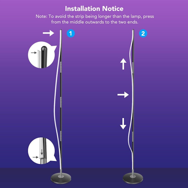 Govee LED Floor Lamp Smart floor lighting Wi-Fi/Bluetooth