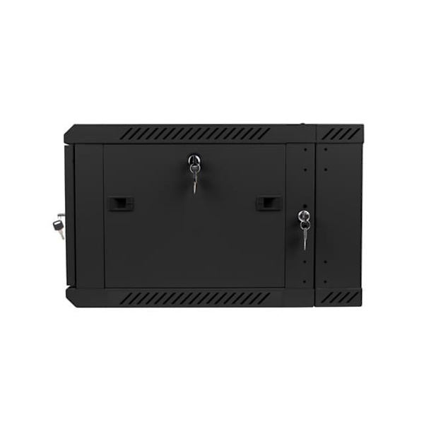 Lanberg WF02-6606-10B rack cabinet 6U Wall mounted rack Black