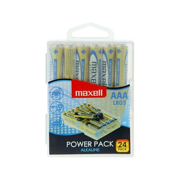 MAXELL battery Alkaline LR03, VALUE BOX 24 pcs.