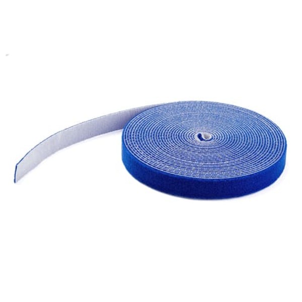 HOOK AND LOOP ROLL 50FT./- BLUE - RESUABLE