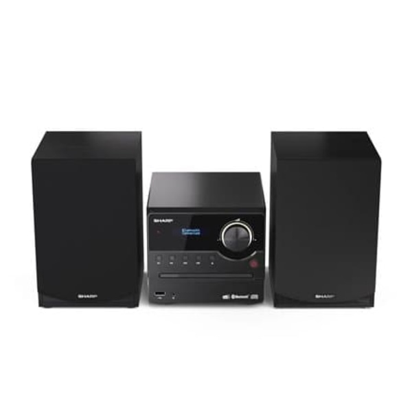 Sharp XL-B517D(BK) Hi-Fi Micro System, CD/FM/USB/Bluetooth v5.0, Aux-in, 45W, Black Sharp | Hi-Fi Micro System | XL-B517D(BK) | USB port | AUX in | Bl Svart