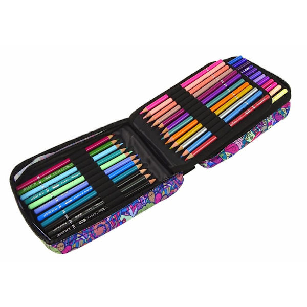 Little Artist's Set in a Pencil Case, Crayons, 72 pcs.