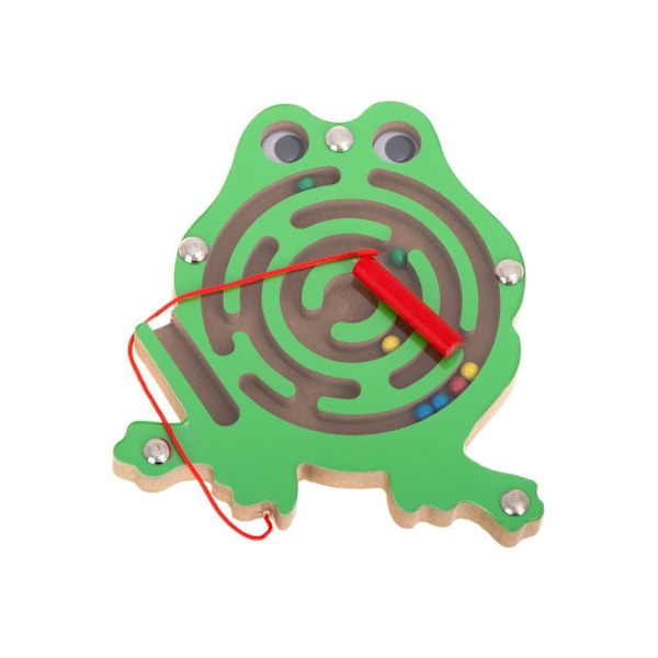 RoGer Magnetic Ball Labyrinth with LED sound Frog Green