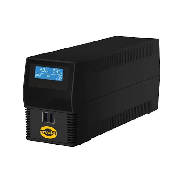 Orvaldi ID600CH uninterruptible power supply (UPS) Line-Interactive 0.6 kVA 360 W musta