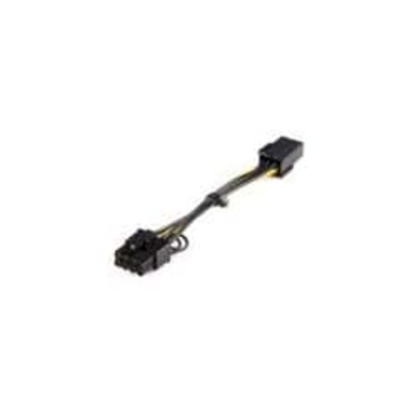 StarTech.com PCI Express 6 pin to 8 pin Power Adapter Cable - Power cable - 6 pin PCIe power (F) to 8 pin PCIe power (M) - 6.1 in - yellow - PCIEX68AD