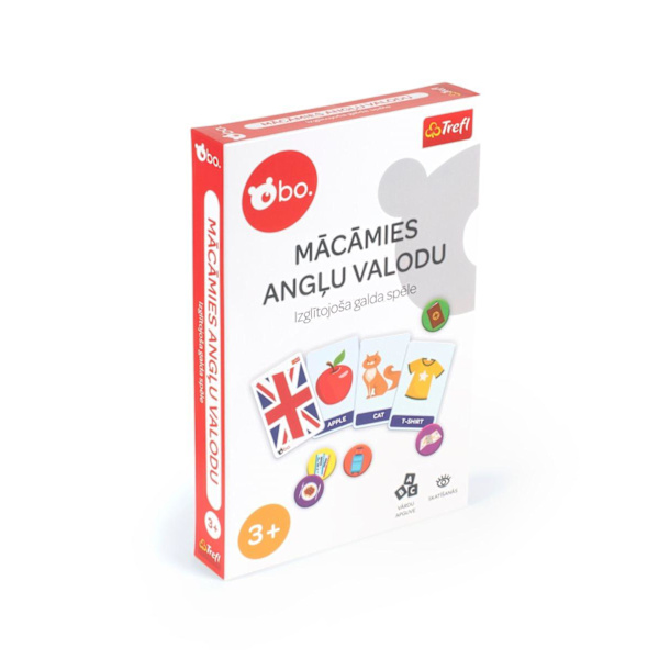 bo. Educational board game "English is fun" (In Latvian lang.)