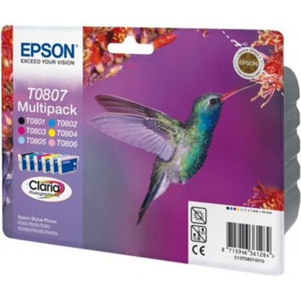 Epson inkoustové náplně - MULTIPACK/ C13T080740/ R265/ R360/ RX560/ 6 barev