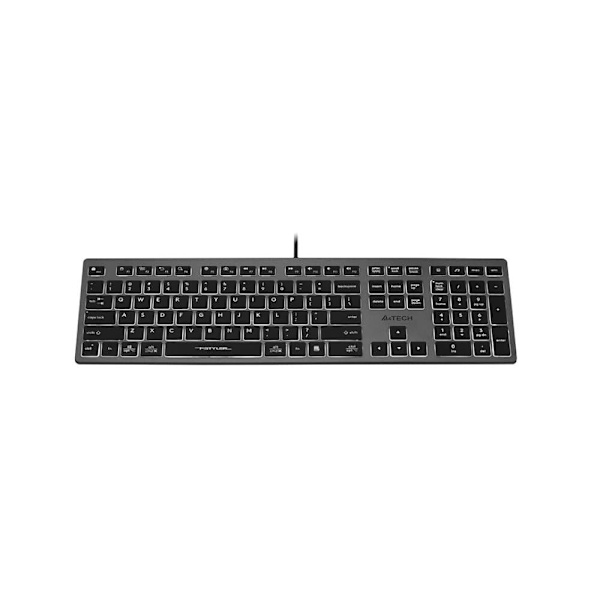 A4Tech FSTYLER FX60H (White Backlit) keyboard USB QWERTY Black, Grey