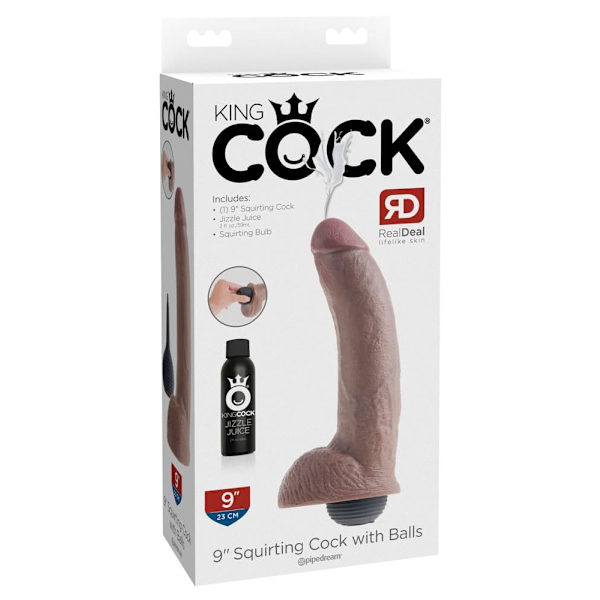 KC 9" Squirting Cock with Ball