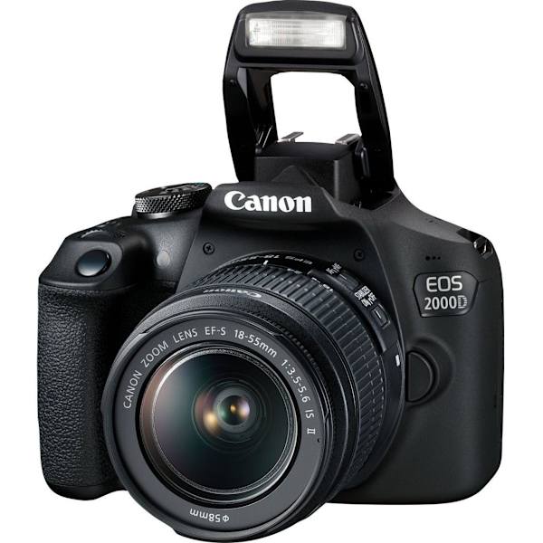 Canon | SLR Camera Kit | Megapixel 24.1 MP | Image stabilizer | ISO 12800 | Display diagonal 3.0 " | Wi-Fi | Video recording | APS-C | Black