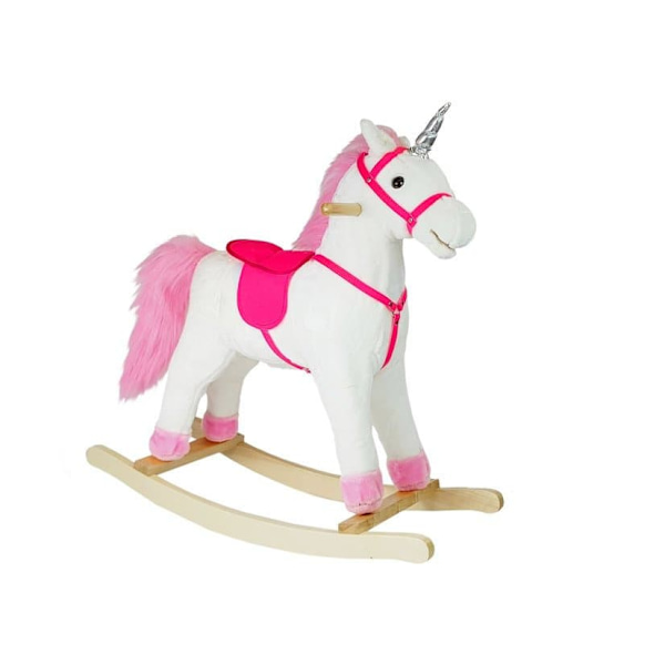 Running Horse Unicorn White Sounds Moves Snout Tail 74 cm