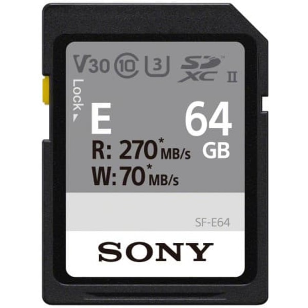Sony memory card SDXC 64GB E UHS-II U3 V30
