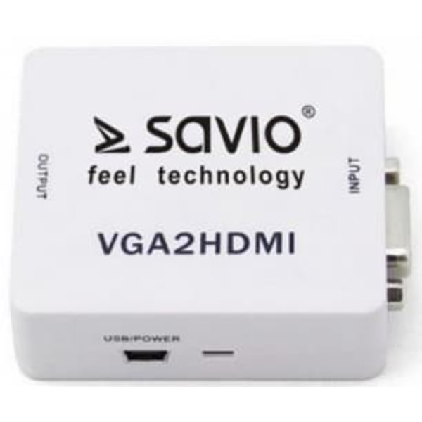 Savio VGA – HDMI Full HD / 1080p 60Hz Converter/ Adapter