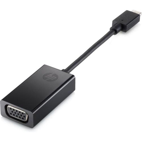 HP USB-C TO VGA ADAPTER/ Sort