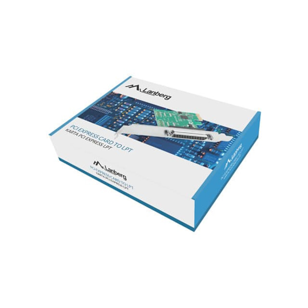 Karta PCI EXPRESS LPT (DB25) X1 LANBERG + ŚLEDŹ LOW PROFILE