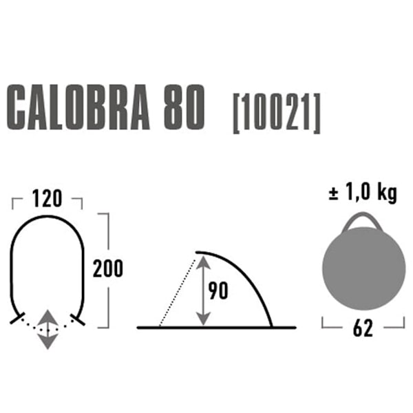 High Peak Calobra 80 Grey Dome/Igloo tent 10021