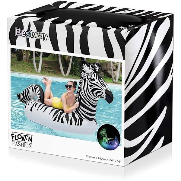 Inflatable mattress Zebra LED 254 x 142 cm Bestway 41406