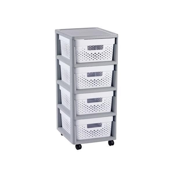 CURVER INFINITY BOOKCASE KD 4X10L OPENWORK