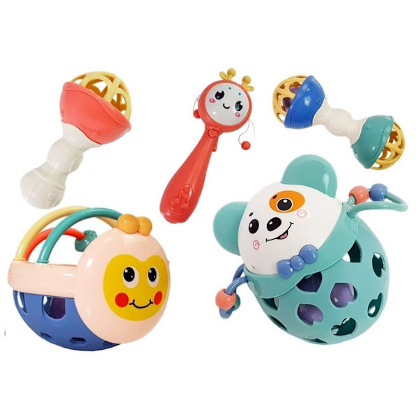 Set of Rattle Soft Teethers 5 pcs