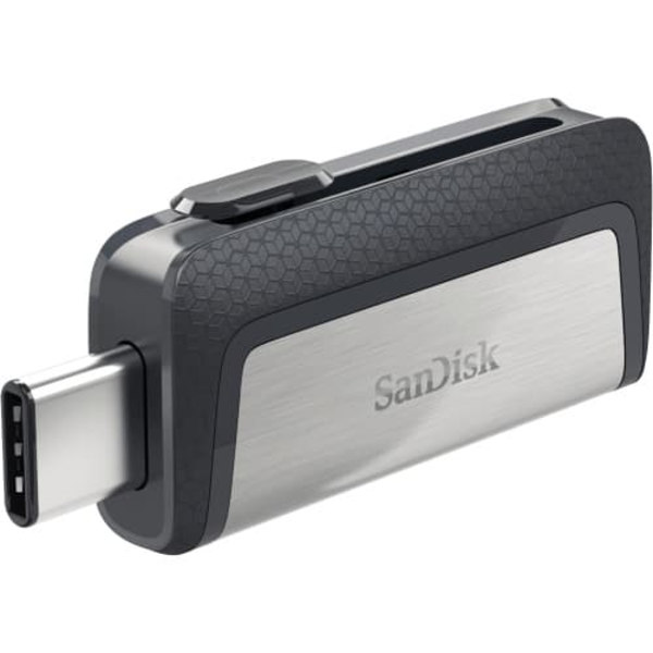 Sandisk Ultra Dual Drive USB Type-C USB flash drive 128 GB USB Type-A / USB Type-C 3.2 Gen 1 (3.1 Gen 1) Black,Silver Sort, Sølv