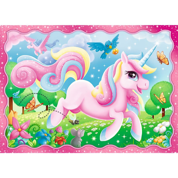 TREFL Puzzle 4 in 1 set Unicorns