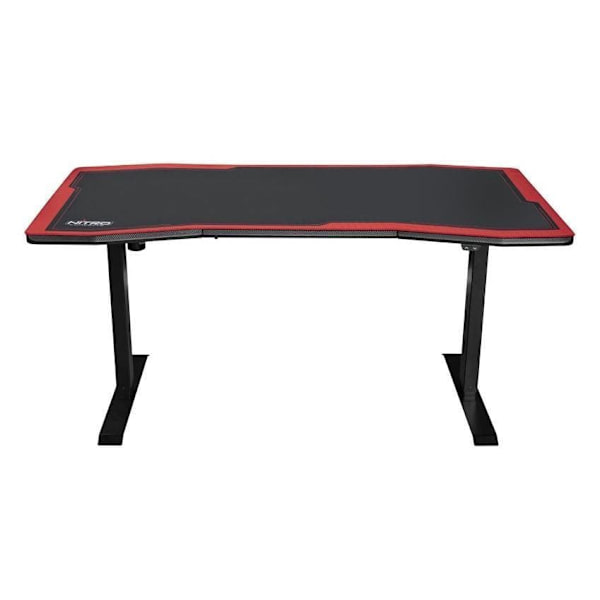 Gaming desk Nitro Concepts D16E, Carbon Red, Electric Height Adjustment