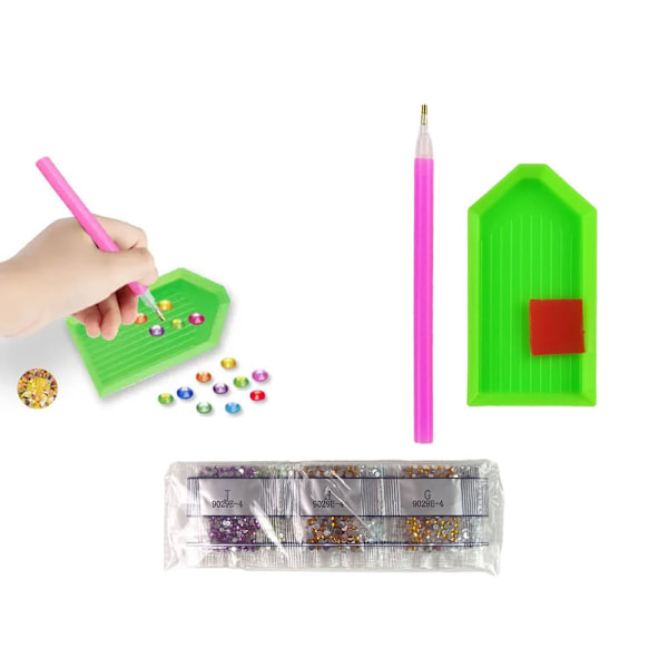 Diamond Embroidery Sticker Set Dinosaurs Mosaic