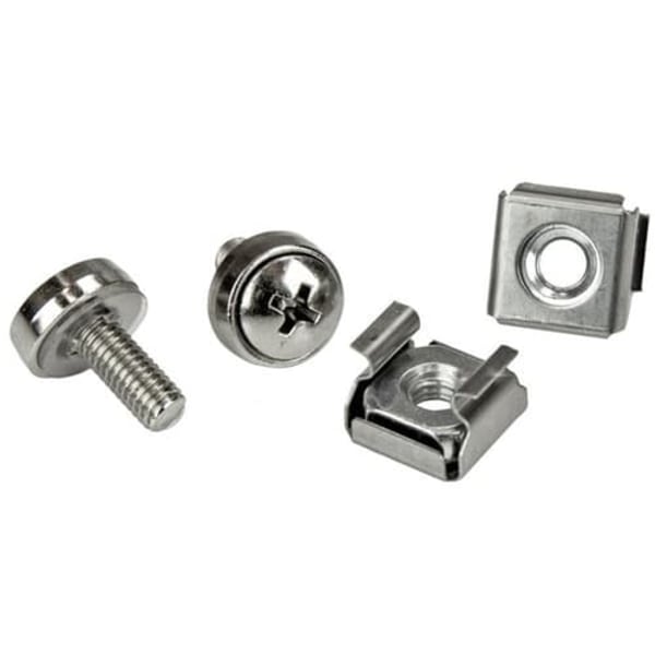 StarTech.com M5 Mounting Screws and Cage Nuts for Server Rack Cabinet - Pack of 100 Server Rack Screws (CABSCREWM52) rack screws and nuts