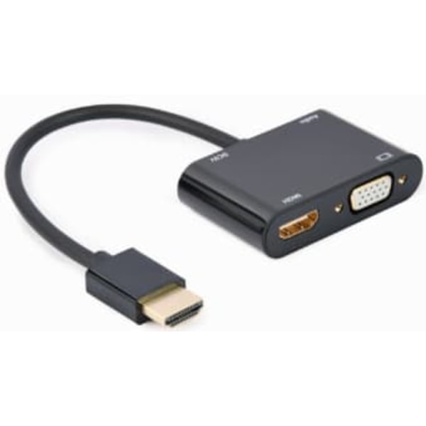 Gembird A-HDMIM-HDMIFVGAF-01 interface cards/adapter HDMI, VGA Sort