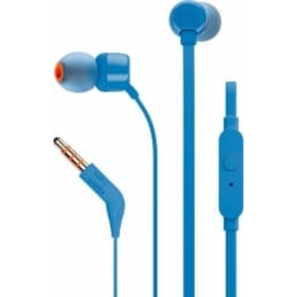 Headphones JBL T110, In Ear, Blue