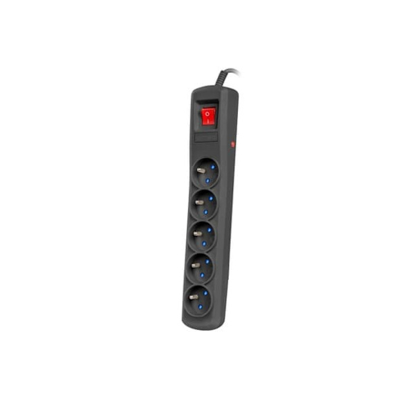 Listwa zasilająca R5 5m 5x230V PL 10A Czarna
