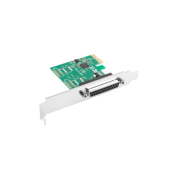 Karta PCI EXPRESS LPT (DB25) X1 LANBERG + ŚLEDŹ LOW PROFILE