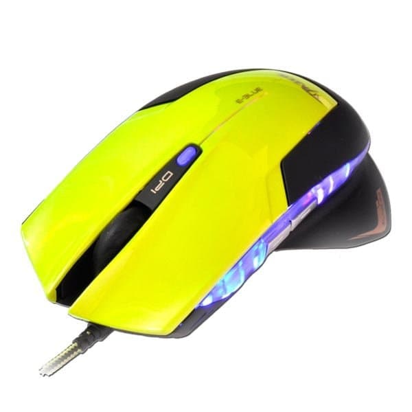 E-Blue EMS124GR Gaming Mouse with Additional Buttons / LED RGB / 2400 DPI / Avago Chipset / USB Green