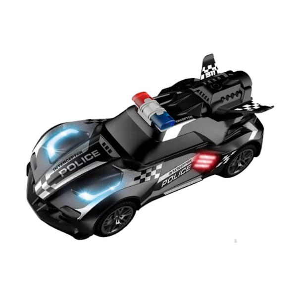 Black Police Remote Control R/C Sports Car