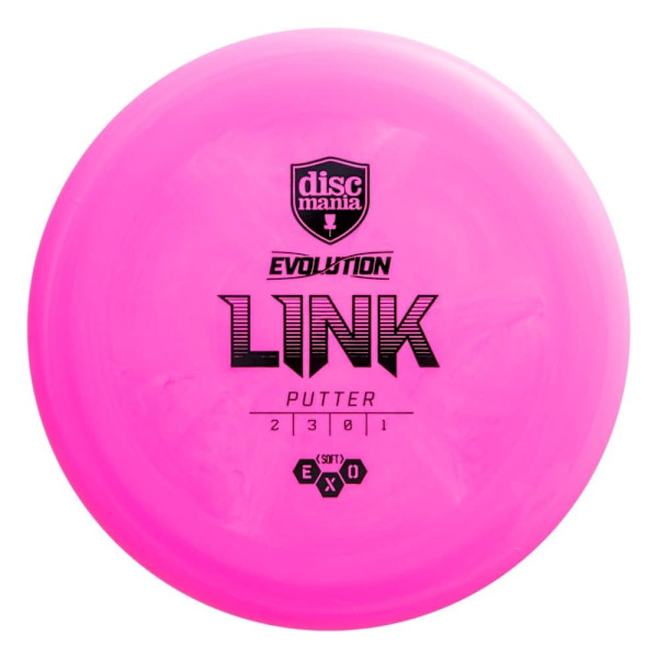 Discgolf DISCMANIA Putter SOFT EXO LINK Evolution Pink 2/3/0/1