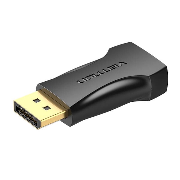 Adaptor video Vention, DisplayPort(T) la HDMI(M), , rezolutie maxima 4K la 30Hz, conectori auriti, cupru, invelis PVC, negru, "HBPB0" (timbru verde 0.