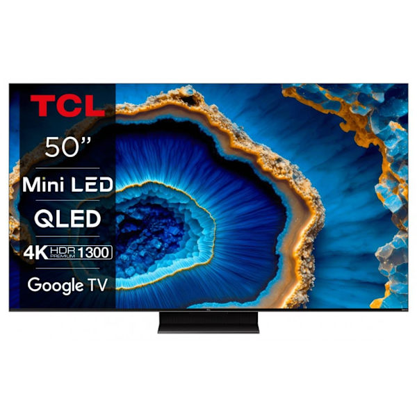 TCL C80 Series 50C805 TV 127 cm (50") 4K Ultra HD Smart TV Wi-Fi Black 1300 cd/m²