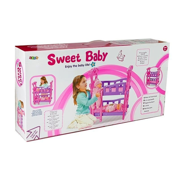 Pink Bunk Bed for Dolls