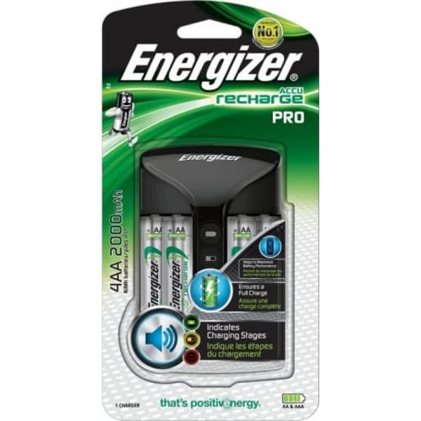 ENERGIZER Pro ACU HR6 POW battery charger + 2 AA 2000 mAh batteries