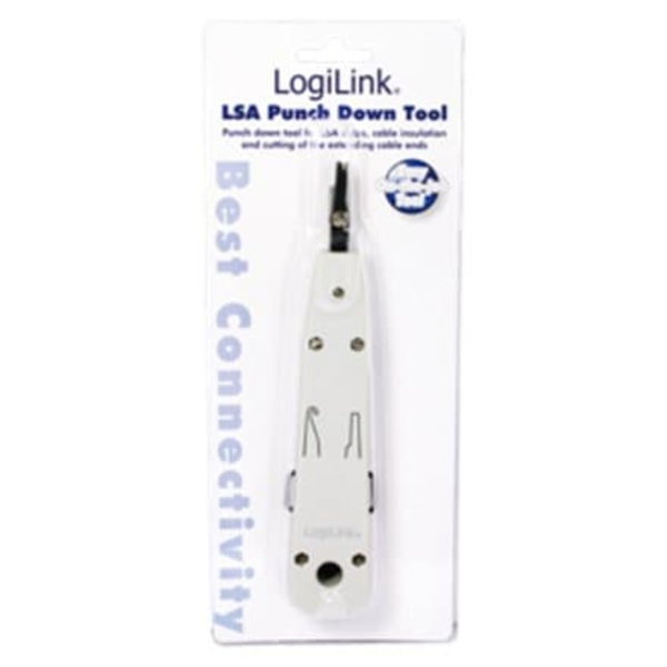 Logilink | LSA Punch Down Tool | LSA Punch Down ToolSuitable for on-wall and in-wall wallplatesCutting of the extending cable end in one stepAccording