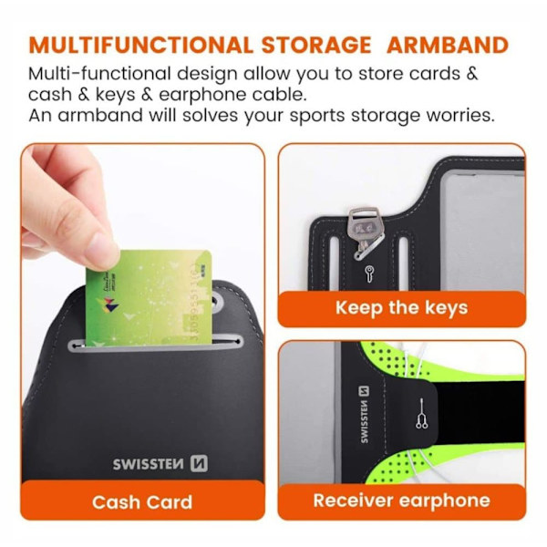 Swissten Armbag Case for phones up to 6 inches