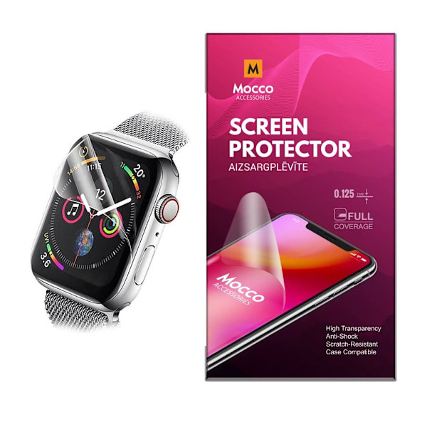 Mocco Full Coverage 0.125mm Clear Screen Protector for Apple Watch 38mm