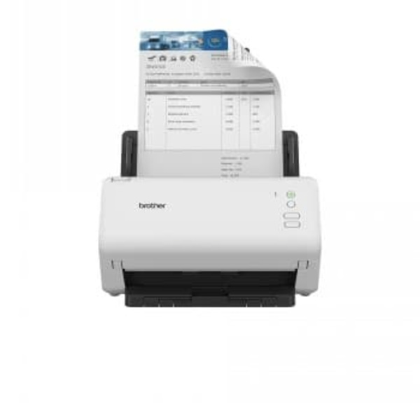 Scanner Desktop  BROTHER ADS-4100, A4, Viteza de scanare duplex: 35ppm/70ipm, Optiuni: , Conectivitate:USB, Scanare ambele fete:Da, ADF:60coli(timbru musta, Valkoinen