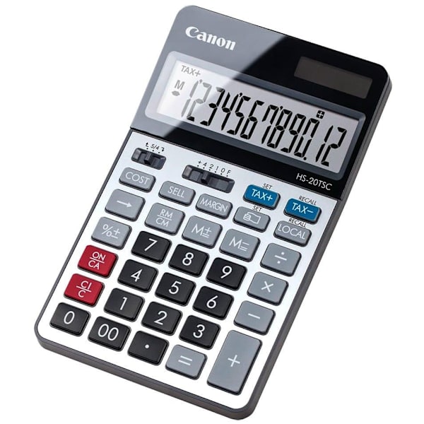 Kalkulator HS-20TSC DBL EMEA 2469C002 Svart, Silver